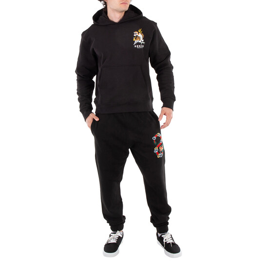 Kenzo Embroidered Dragon Long Sleeve Sweater, Size Small