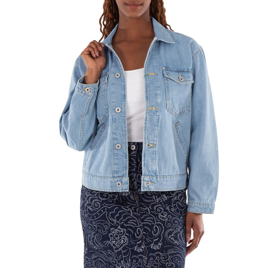 Kenzo Embroidered Trucker Long Sleeve Jacket, Size X-Small