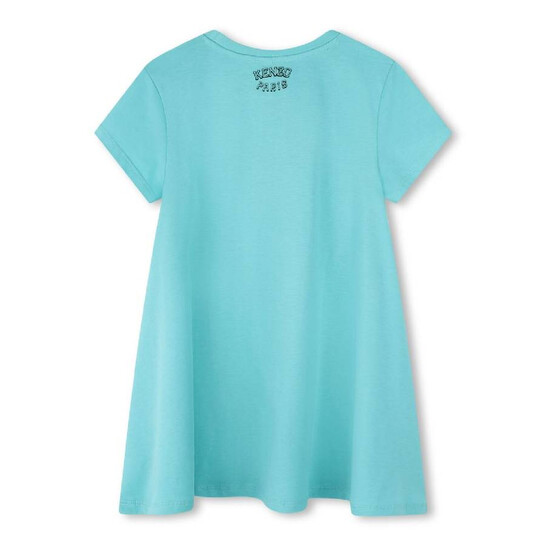 Kenzo Girls Varsity Tiger Print Cotton Dress, Size 12Y K60832-751