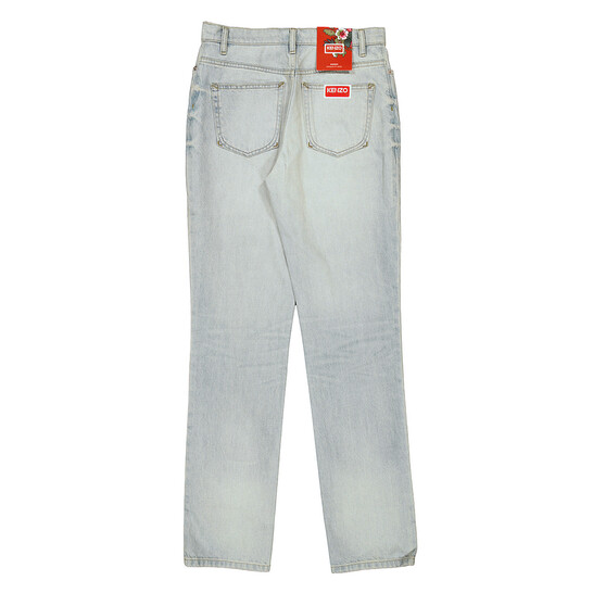 Kenzo Medium Stone Blue Denim Jeans, Waist Size 28