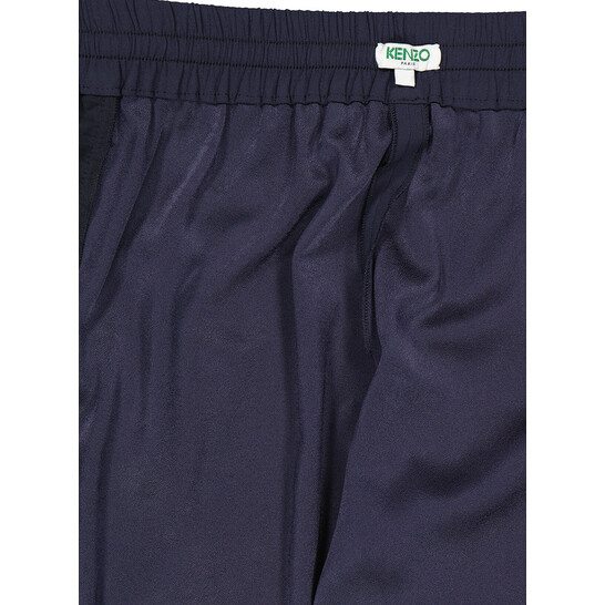 Kenzo Midnight Blue Straight-Leg Cropped Track Pants, Brand Size