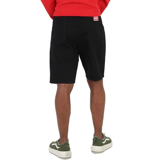 Kenzo Rinse Black Denim Himawari Bermuda Denim Shorts, Waist