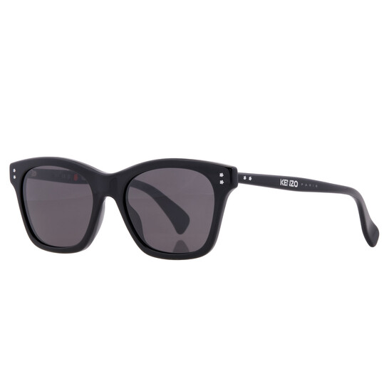 サングラス Kenzo Sunglasses KZ40161I 01A Black Square Frame Kenzo Smoke Square Ladies Sunglasses KZ40161I 01A 53
