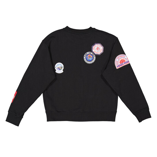 Kenzo Travel Patches Crewneck Sweatshirt, Size Small