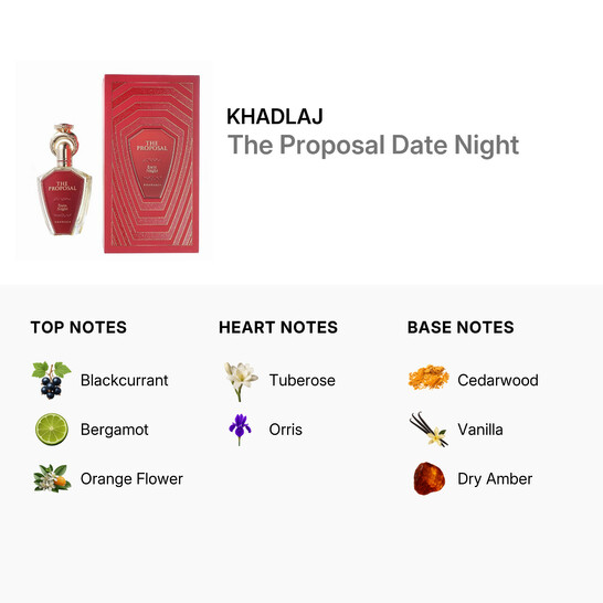 Khadlaj Unisex The Proposal Date Night EDP Spray 3.4 oz Fragrances