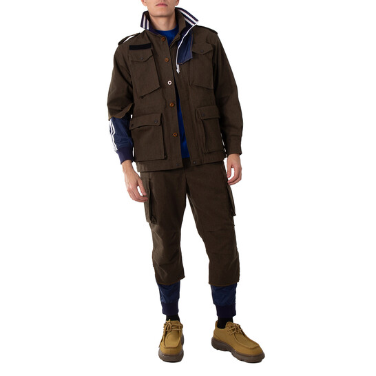 Kolor Beacon Men's Khaki Docking Jacket, Brand Size 2