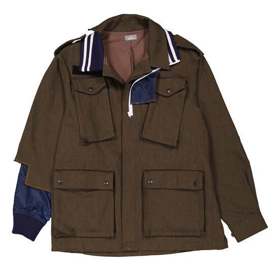 ゆ*ー様 kolor beacon 23awドッキングジャケット 23WBM タ Kolor Beacon Men's Khaki Docking Jacket, Brand Size 2