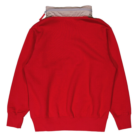 Kolor Beacon Men's Red Half Zip Pullover Sweatshirt, Brand Size 2