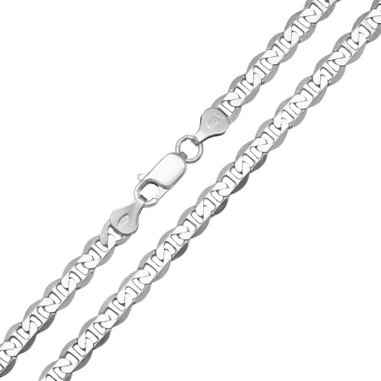 Kylie Harper Thick/Heavy Men's Italian Silver Mariner Chain 22