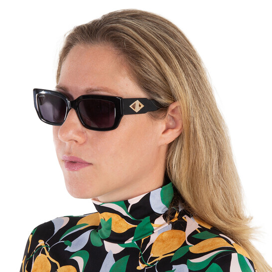 Lacoste Blue Rectangular Ladies Sunglasses L6021S 001 55