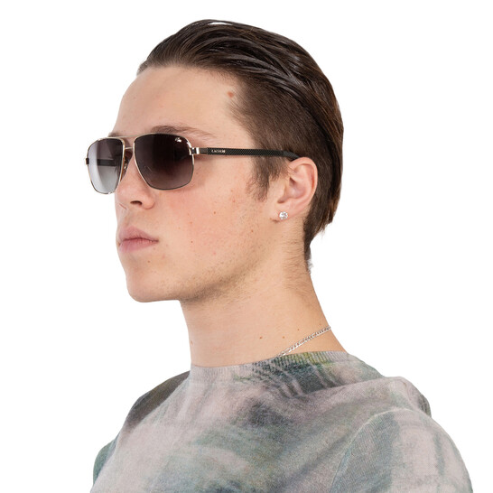 Lacoste Brown Gradient Rectangular Unisex Sunglasses L162S 714 61