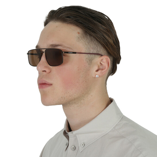 Lacoste Brown Navigator Men's Sunglasses L255S 201 56 886895570138