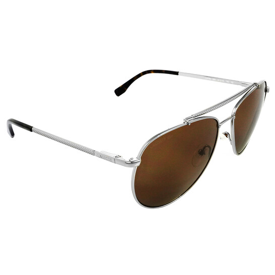 Lacoste Brown Pilot Unisex Sunglasses L177S 033 57 