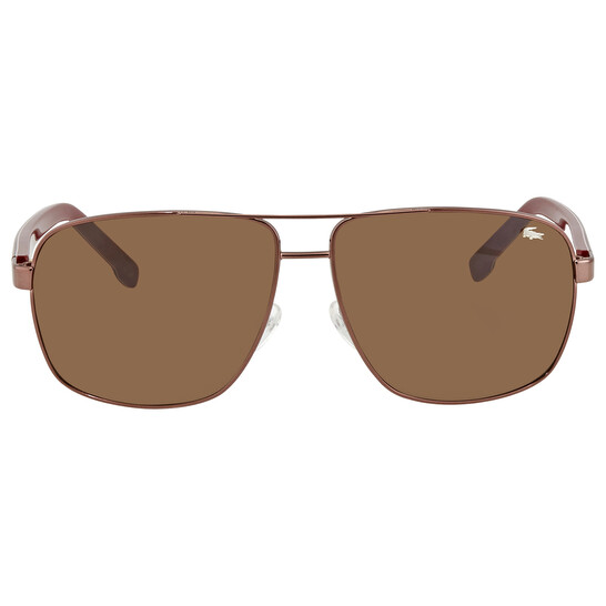 Lacoste Brown Shaded Navigator Unisex Sunglasses L162S 210 61