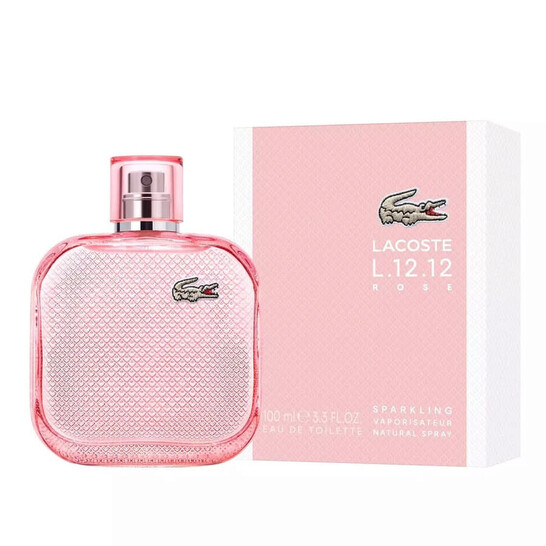 LACOSTE Ladies L.12.12 Rose Sparkling EDT Spray 3.3 oz Fragrances