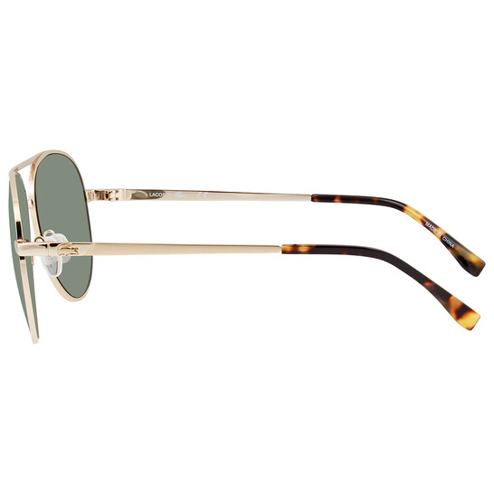 Lacoste Polarized Green Pilot Unisex Sunglasses L233SP 714 60
