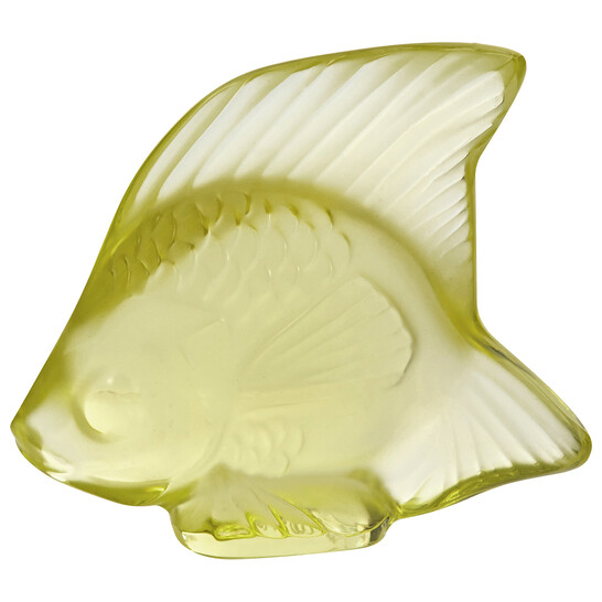Lalique Figurine Yellow Seal Fish 3002400 - 546x546