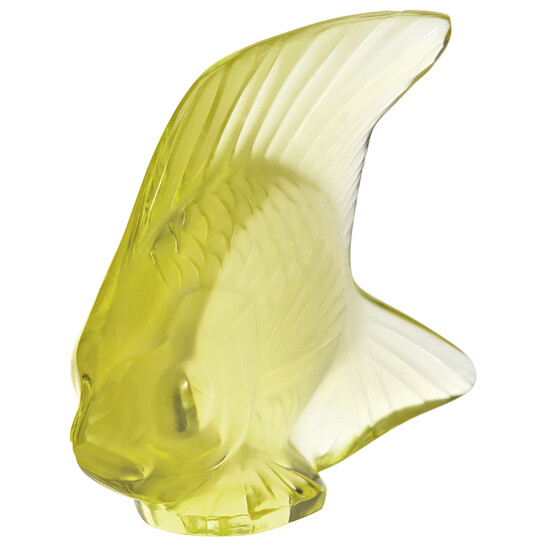 Lalique Figurine Yellow Seal Fish 3002400 - 546x546 Image #2