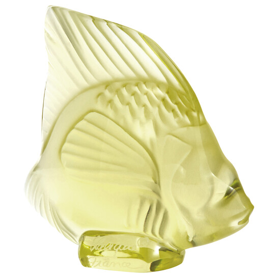 Lalique Figurine Yellow Seal Fish 3002400 - 546x546 Image #3