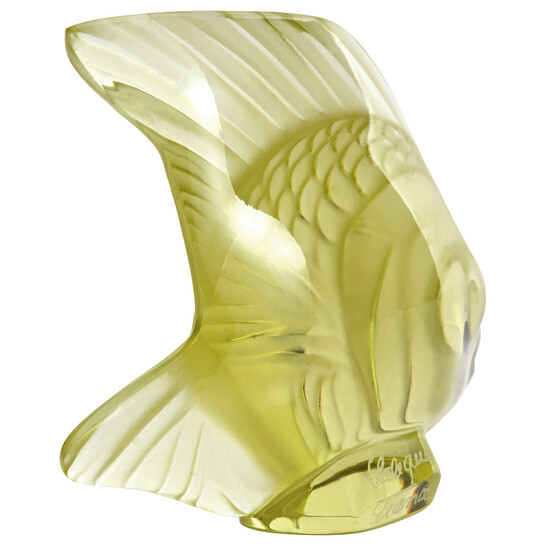 Lalique Figurine Yellow Seal Fish 3002400 - 546x546 Image #4