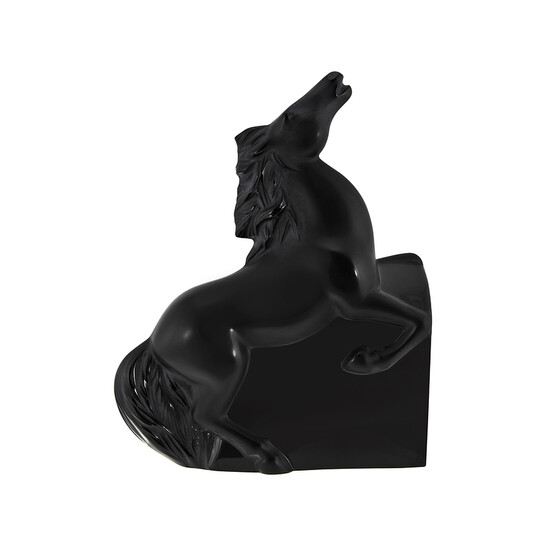 Lalique Kazak Horse Sculpture Black Figurine 10206400 - 546x546 Image #2