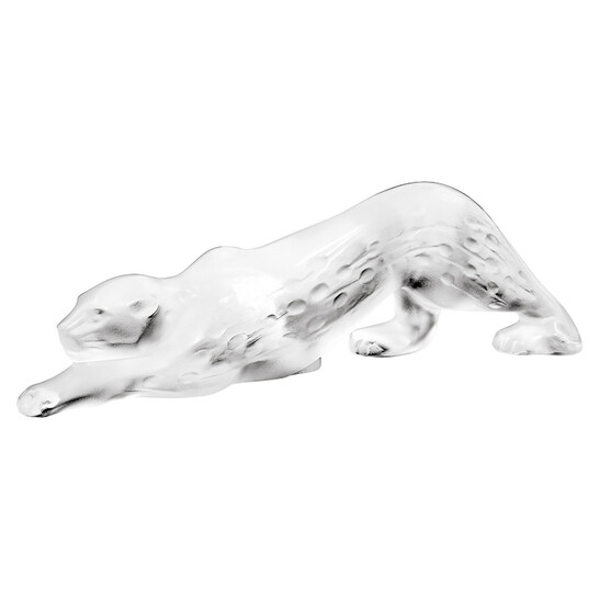 Lalique Zeila Panther Frosted Clear Crystal Figure 14052 - 546x546 Image #3