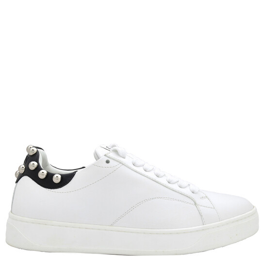 Lanvin DDB0 Studded Leather Low-Top Sneakers, Brand Size 40