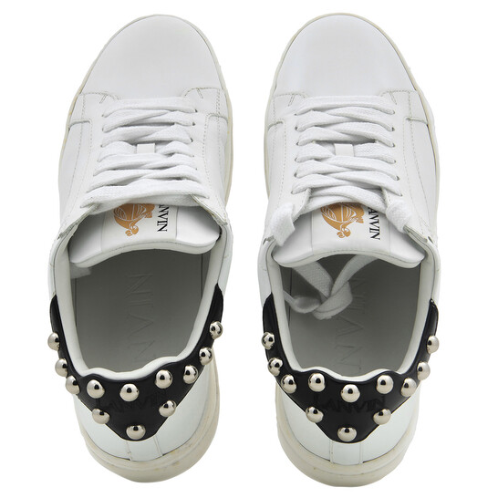 スニーカー LANVIN DDB0 SNEAKER WITH CONTRASTED EMBROIDERIES Lanvin DDB0 Leather Sneakers | White | FARFETCH