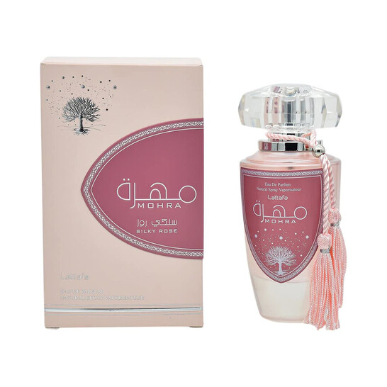 LATTAFA Ladies Mohra Silky Rose EDP Spray 3.4 oz Fragrances
