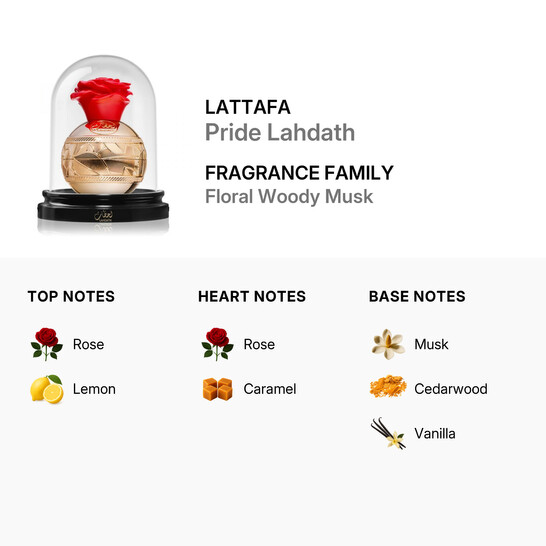 Lattafa Ladies Pride Lahdath EDP Spray 3.4 oz Fragrances