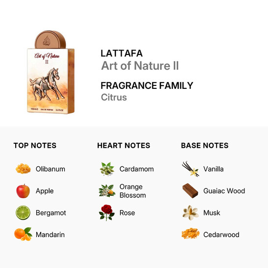 Lattafa Unisex Art of Nature II EDP Spray 3.4 oz Fragrances