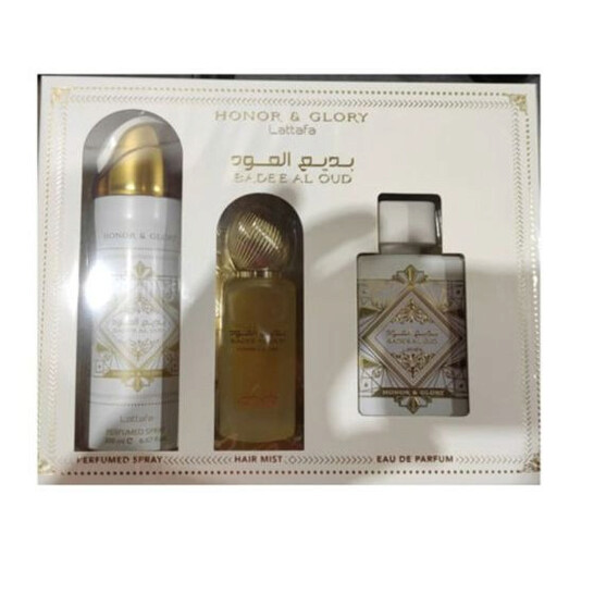 Lattafa Unisex Bade'e Al Oud Honor & Glory Gift Set