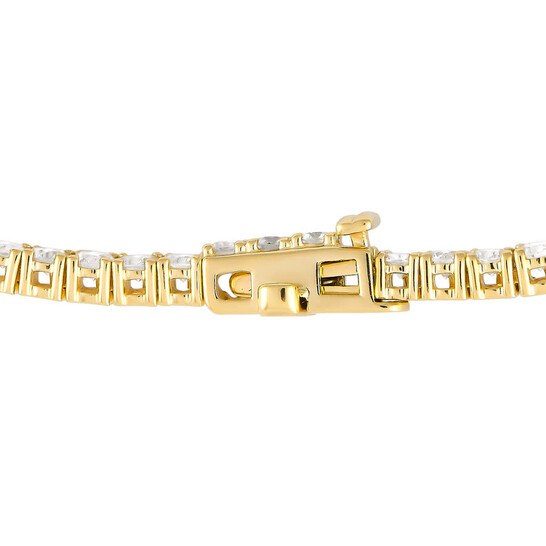Lb Exclusive 14K Yellow Gold 7.15ct Lab Grown Diamond Tennis