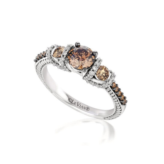 Le Vian Ladies Chocolate Diamond Rings set in 14K Vanilla Gold
