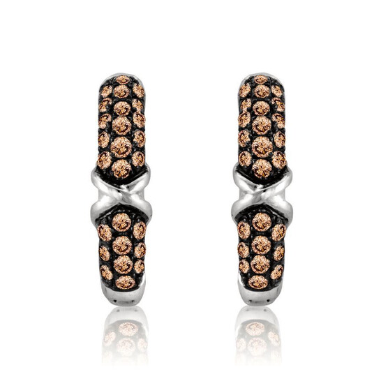 Le Vian Ladies Chocolate Diamonds Earrings set in 14K Vanilla Gold