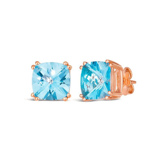 Le Vian Ladies Ocean Blue Topaz Earrings set in Silver with