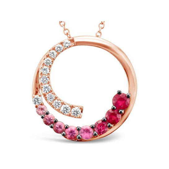Le Vian Ladies Strawberry Ombre Necklaces set in 14K Strawberry