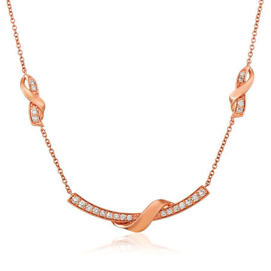 Le Vian Ladies' Nude Diamonds Fashion Necklace in 14k Strawberry Gold