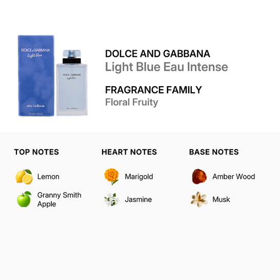 Light Blue Eau Intense / Dolce & Gabbana EDP Spray 3.3 oz (100 ml) (w) - 546x546 Image #2