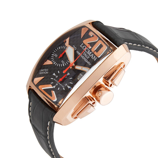 Locman Panorama Chronograph Automatic Black Dial Men's Watch R.154