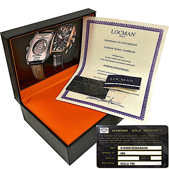 Locman Panorama Chronograph Automatic Black Dial Men's Watch R.154
