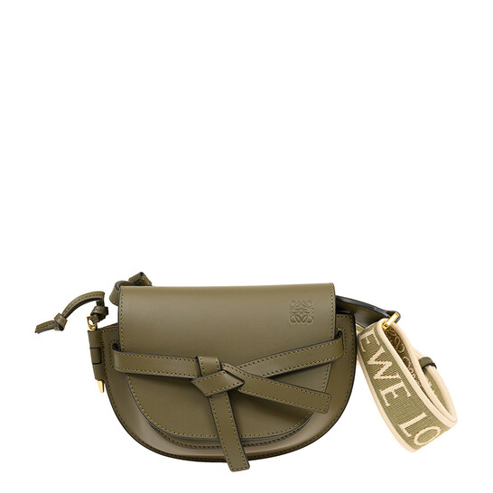 Loewe Autumn Green Mini Gate Dual Bag