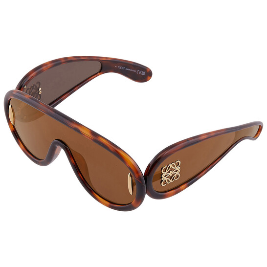 Loewe Brown Mirror Mask Unisex Sunglasses LW40108I 52G 140  display picture 3