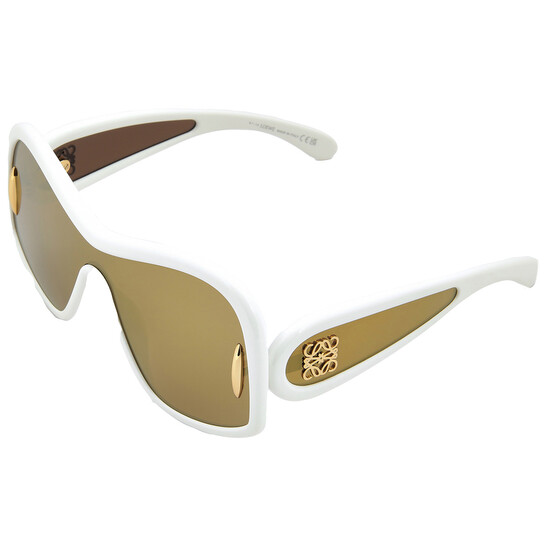 Loewe Brown Mirror Mask Unisex Sunglasses LW40131I 25G 135 