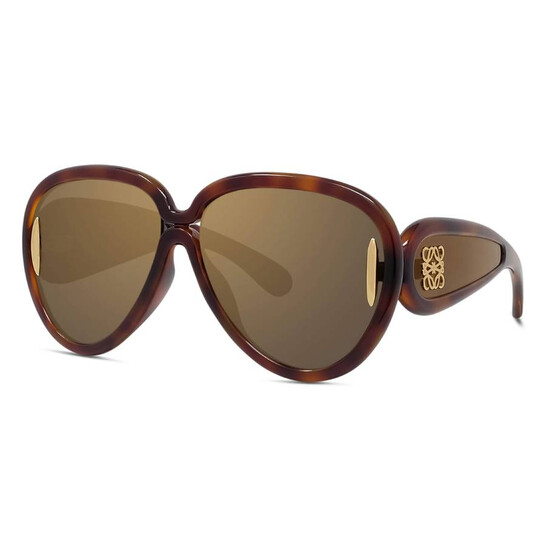 Loewe Brown Mirror Pilot Unisex Sunglasses LW40132I 52G 65