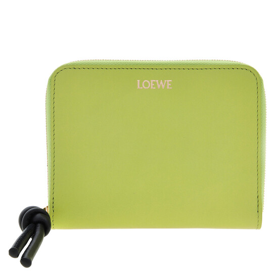 Loewe Knot Compact Zip Around Wallet - Anise/Black