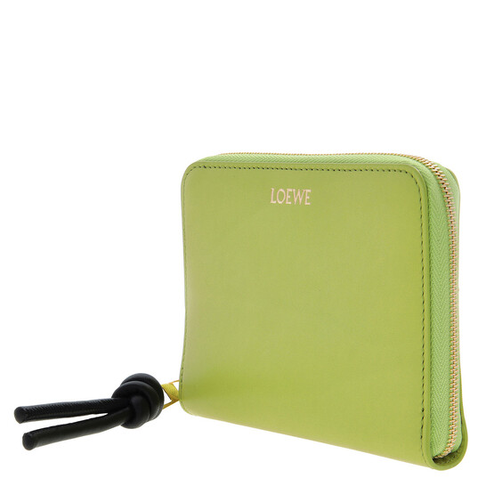 Loewe Knot Compact Zip Around Wallet - Anise/Black CEM1CWZX01.4779
