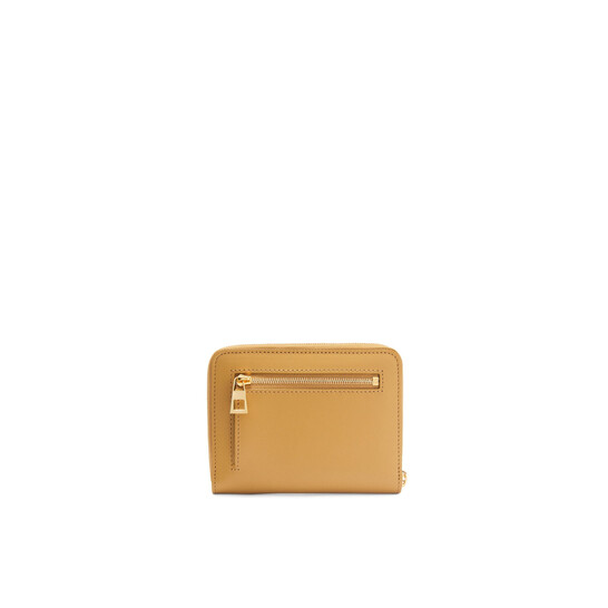 Loewe Knot Compact Zip Around Wallet - Sahara/Crimson