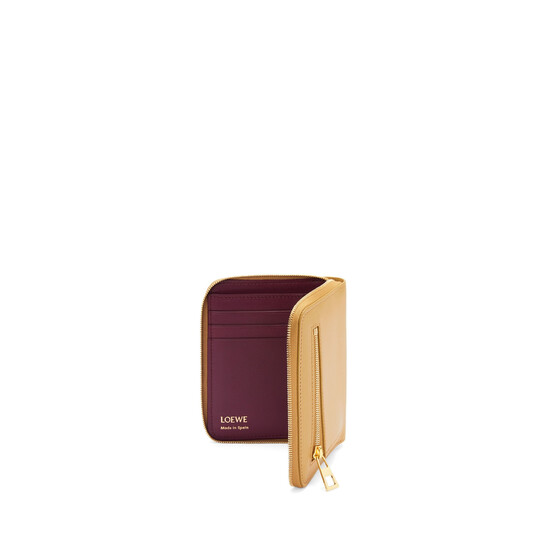 LOEWE CEM1CWZX016743 関税送料込 Loewe Knot Compact Zip Around Wallet - Sahara/Crimson