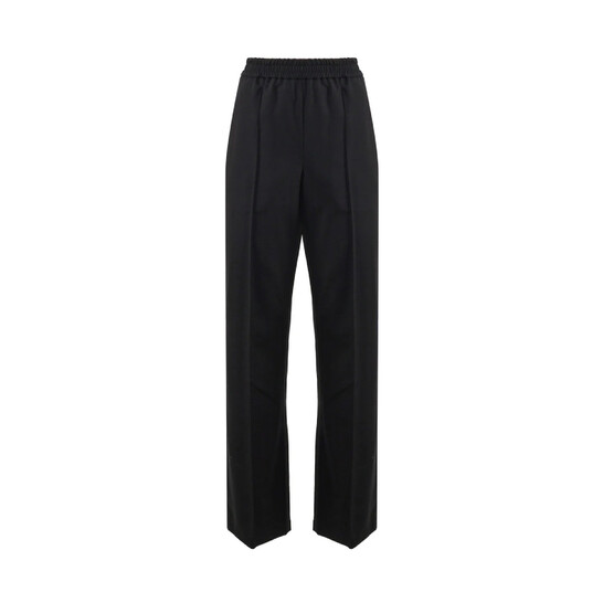 Loewe Mid Waist Straight-Leg Trousers, Size Large S540Y04XFY.1100